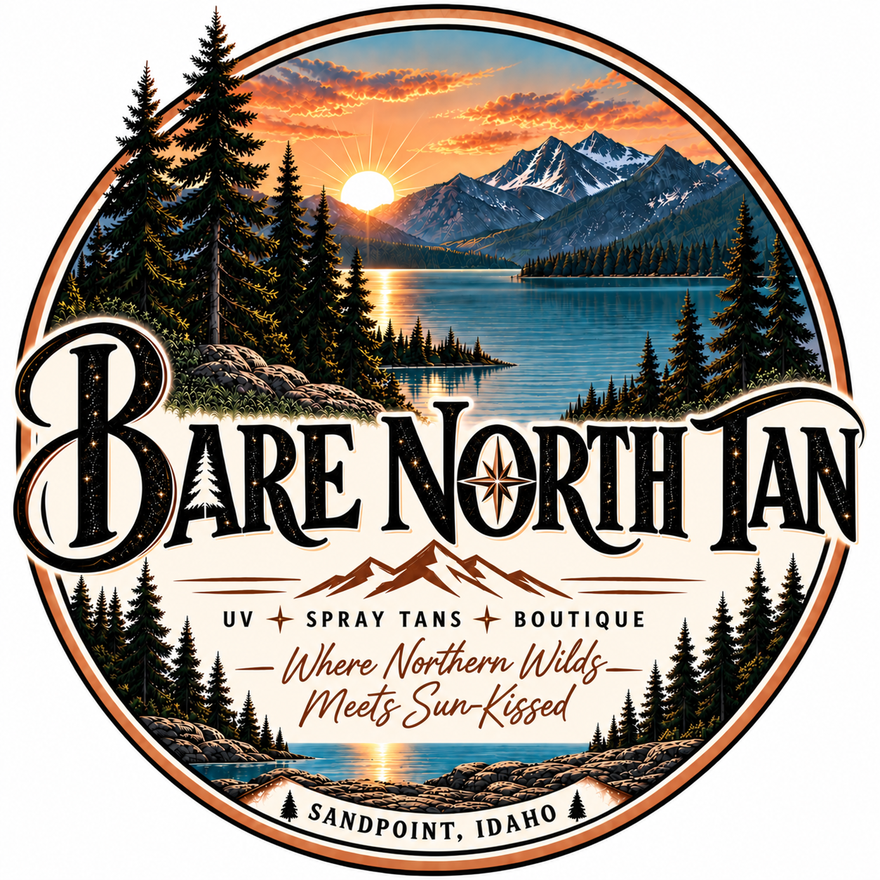 Bare North Tan, Where Northern Wilds Meets Sun-Kissed, Sandpoint Idaho